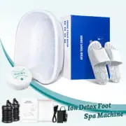 Ionic Baths Detox Foot Spa Tub Basin Machine W/Non-slip Slipper For Body Healthy