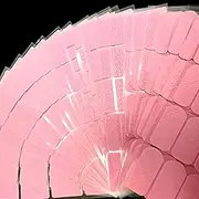 Nail Stencils for Nail Art Reusable, Pink Nail Vinyl Stencils Sticker French Tip Nail Decals Hollow DIY Manicure Decoration Decals Supplies（24 Sheets）