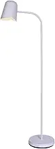 Lexi Lighting Peggy Adjustable Floor Lamp, White Metal Base and Shade, Adjustable Neck, E27, Reading Lamp, Task Lighting, Ideal for Living Room, Lounge Room, Sofa-Side Lighting