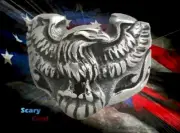 New Eagle Wing America Shield Gothic Biker Silver Ring