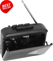 Portable Cassette Tape Player FM AM Radio with Speaker for Indoor Outdoor Use