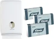 KLEENEX Compact Hand Towel Starter Pack (4441) with Airflex Technology, High ...