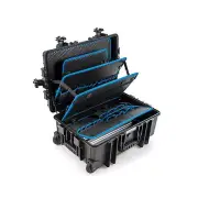 B&W International Jumbo 6600 Outdoor Tool Case with Pocket Tool Boards, Black