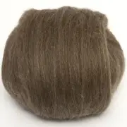 Blue Faced Leicester Top (Natural Brown) 100g Wool Roving Spinning Fibre Felting