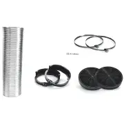 Bosch Recirculation set (Consisting of: 2 charcoal filters, charcoal filter support, deflector, flexible hose 150 mm and 1500 mm long, 2 clamps, mou