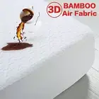 Premium Bamboo Matress Protector Waterproof 3D Air Fabric Breathable Cover Pad