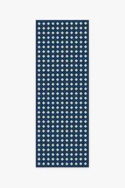 75' x 215' | Machine Washable Runner Rug | Kid & Pet Friendly | Indoor Rug | Adde Navy Outdoor Rug | Ruggable