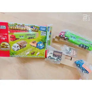 【TOMICA】 正版 多美 合金小汽車 農場小豬運輸車 3車入 套組 角落生物車組 TAKARA TOMY優惠650