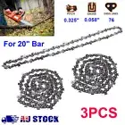 3x Chainsaw Saw Chain 20" Inch 76DL 325 058 For BAUMR-AG SX75 MTM 72SX 62SX Bar