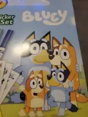 Bluey Color And Stickers Activity Set