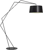 Standing Lamp Modern Style Floor Lamp Iron Lamp Dimmable Suitable for Home Decoration Commercial Space Leisure Place(Black) Bedroom Lamp