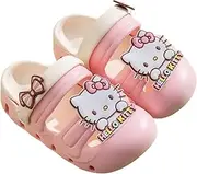 [Many Rainbows] Hello Kitty & Ribbon Clogs Slip on Water Shoes Casual Summer for Girls Kids Children