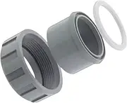 1" PVC Connector with 1 Nut Heater Flange 006723F for Raypack Pool Heater Parts, 2 inches
