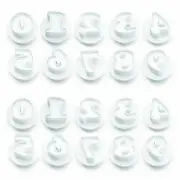 Ateco 5872 Numbers Cookie Plunger 1.5'', Cutters Set, Bakeware (2 Sets x 10PC)