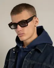 [Le Specs] Le Specs Men's Contemplation Sunglasses in Super Dark Tort/Smoke Tint One Size Super Dark Tort/Smoke Tint