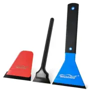 3 IN 1 Automotive Window Tint Squeegee Kit Includes Long Handle Squeegee,