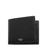 [Mulberry] 8 Card Wallet Black Small Classic Grain