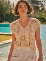 FatFace Florence Rose Pink Knitted Tank (AK4331) | $114
