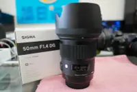 在飛比找Yahoo!奇摩拍賣優惠-Sigma 50mm 1:1.4 DG  盒裝 公司貨 已過