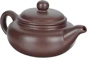 GRIRIW 1Pc Antique Purple Sand Teakettle Household Kettle for Tea Brewing Unique Design for Home Office Use Elegant Craftsmanship for Hot Beverages Present Idea