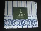 Ralph Lauren Jonquil Blue Porcelain Blue White Stripe Twin Flat Sheet NEW