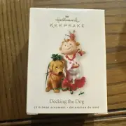 Hallmark Keepsake Ornament 2008 Decking the Dog - Cute Child with Dog
