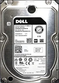 在飛比找Yahoo!奇摩拍賣優惠-DELL YXTWT 戴爾 6T 硬碟SATA 7.2K3.