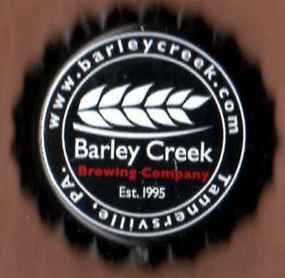 USA Plastic Lined Beer Crown Bottle Cap: Barley Creek Brewing