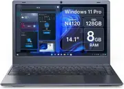 Windows 11 , 14'' Mini Laptop Computer Quad-Core Intel Celeron N4120, 8 GB
