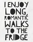 I Enjoy Long, Romantic Walks To The Fridge: 8.5x11 Large Graph Notebook with Flo