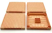 Lego 4 New Light Nougat Technic Bricks 16 x 16 x 1 1/3 with Holes 5 x 5 Inches
