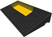 PP-Kic Home Threshold Ramp, Anti-Slip Step Ramp, Door Ramp Ramp, Mobile Scooter Ramp with Water Holes, for Wheelchairs, Dock Loading and Unloading, Motorcycles,60×19cm