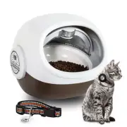 FurBabyFeeder® Sphere Automatic Microchip Pet Feeder – Coffee - Mute & Sleeve