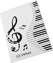 TEMPNAP Presentation Folder Plastic Holder for Sheet Music Storage for Piano Choir and Band Pages Robust Design for Musicians