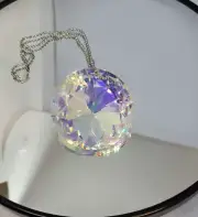Asfour Crystal Clear AB Sunflower Prism/ Suncatcher; 40x40x20mm; Beautiful!