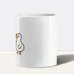 【禮物首選】正版授權 黑白鵝"乾杯"陶瓷杯 | LINE熱門貼圖 伸縮自如的雞與鴨