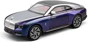 Die-cast Metal Diecast 1:24 for Rolls Royce Spectre Model Car Pull-Back Simulated Mini Vehicle Model Exquisite Presents Miniature Vehicle(Purple)