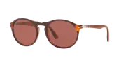 PERSOL ROUND P. GALLES BURGUNDY POLARIZED WINE SUNGLASSES PO3204SM 1092AK NEW 51