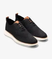 Cole Haan Men's 2.Zerogrand Stitchlite Sneaker Black Ivory Oxford Shoes Size 8.5