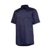 Hard Yakka Navy Core Lightweight Vented Short Sleeve Shirt - Size S