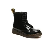 Dr Martens AirWair 1460 Y Kids Patent Leather Lace Up Boots Size 6