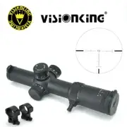 Toten 1-8x26 Rifle Scope Military Tactical First Focal Plane Picatinny 21mm Ring