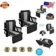 Lightweight Outdoor Stadium Chair with Back & Arm Rest – Travel Bag Included