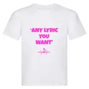 Hugo @ TSR@ KID'S tshirt tee shirt t LYRIC gift custom MUSIC pink