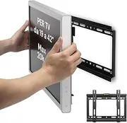 Avilia Fixed TV Wall Mount for 19-42 Inch Screens – Ultra Resistant TV Bracket 20 kg, Space-Saving Design for Home and Office – 26 x 20 x 3 cm, Easy to Install and VESA Compatible
