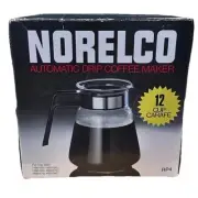NIB Vintage Norelco Automatic Drip Coffee Maker 1980’s Replacement Glass Pot
