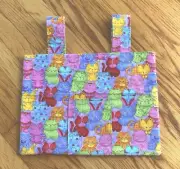 Walker Tote Bag Bright Colorful Cats 6 Pockets 15"x11" Rollator Walker Caddy