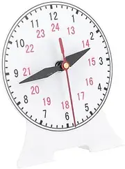 KONTONTY Pin Educational Clock Model Creative Learning Tool for Math Class Teaching Aid for Enhance Spatial Thinking and Imagination