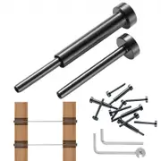 VEVOR 40 Pack Invisible Cable Railing kit, T316 Stainless Steel 3.2mm Invisible Receiver and Swage Stud End for Cable Railing, Swage Tensioner 3.2mm f