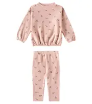[Rylee + Cru] Rylee + Cru Spongey printed sweater and leggings set M 3-6 pink